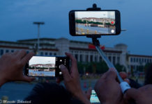 Flag Ceremony at Tiananmen Square Fahnenzeremonie am Tiananmen-Platz
