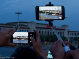 Fahnenzeremonie am Tiananmen-Platz
