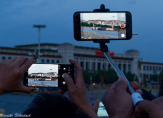 Flag Ceremony at Tiananmen Square Fahnenzeremonie am Tiananmen-Platz