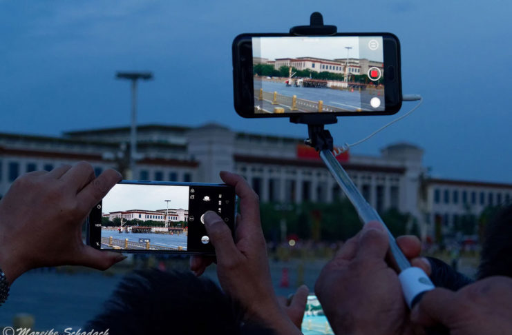 Fahnenzeremonie am Tiananmen-Platz