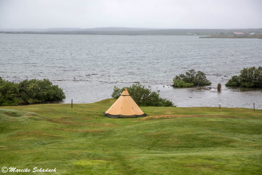 Camping am Myvatn, Mückensee in Island