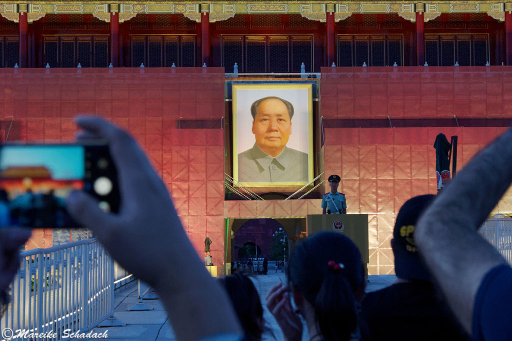 Mao-Porträt am Tiananmen-Platz