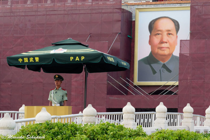 Das Mao-Porträt am Tiananmen-Platz