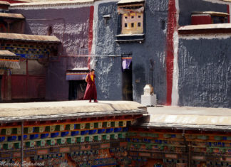 Tibet - the hidden Library in Sakya Monastery Sakya Kloster in Tibet