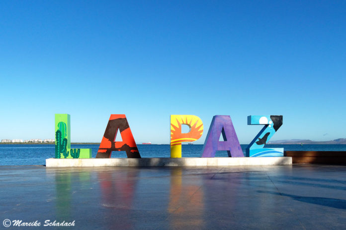 La Paz Schriftzug La Paz in Mexiko - 5 Highlights an der Baja California