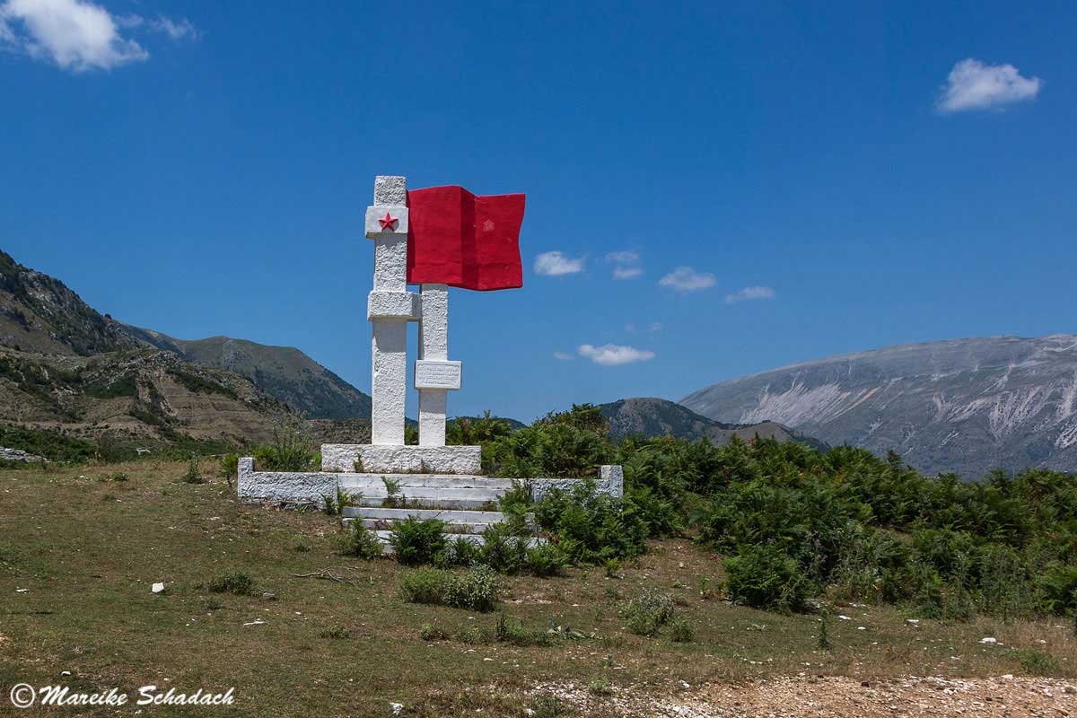 Lapidar in Albanien - auch ein Highlight unsers Roadtrips