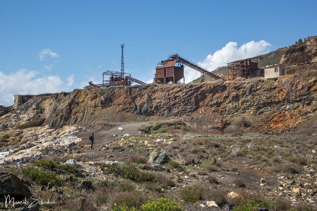 Stillgelegte Förderanlagen der Minen von Capoliveri auf Elba