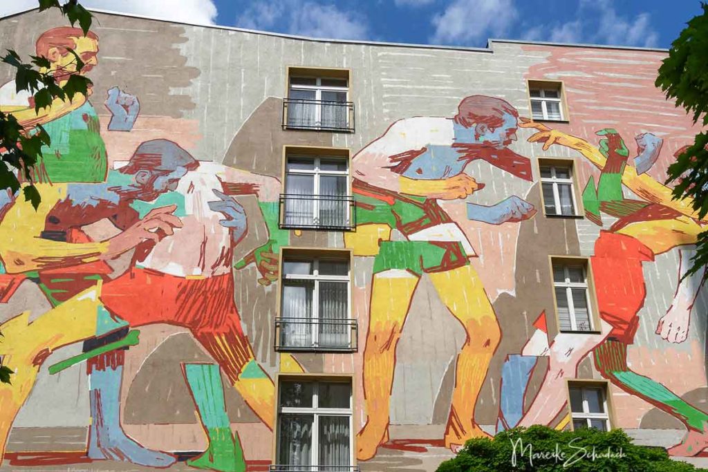 Mural von Mr. Aryz: Wrestlers