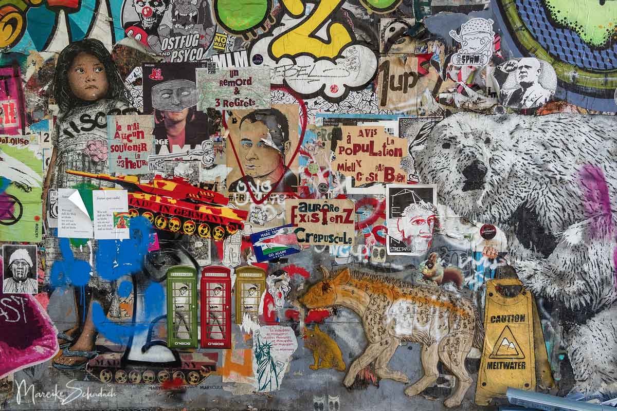 Street Art Hall of Fame beim Kino Intimes -Street Art Map Berlin