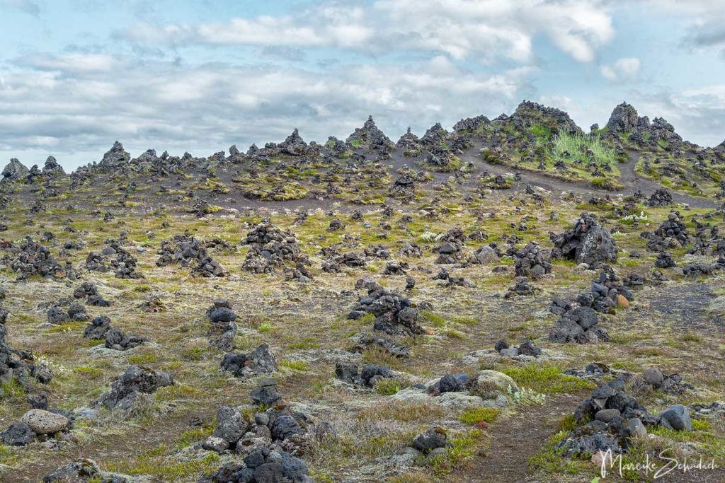 Steinmännchen in Laufskálavarða auf Island