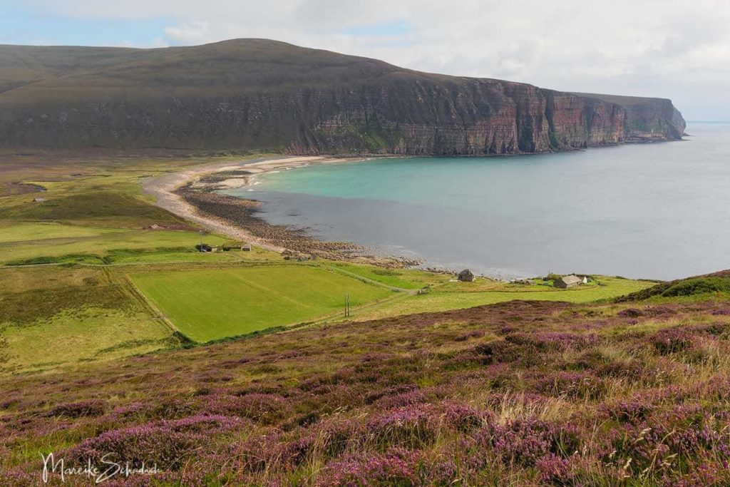 Blick auf Rackwick Bay - Wanderung zum Old Man of Hoy -  Orkneys