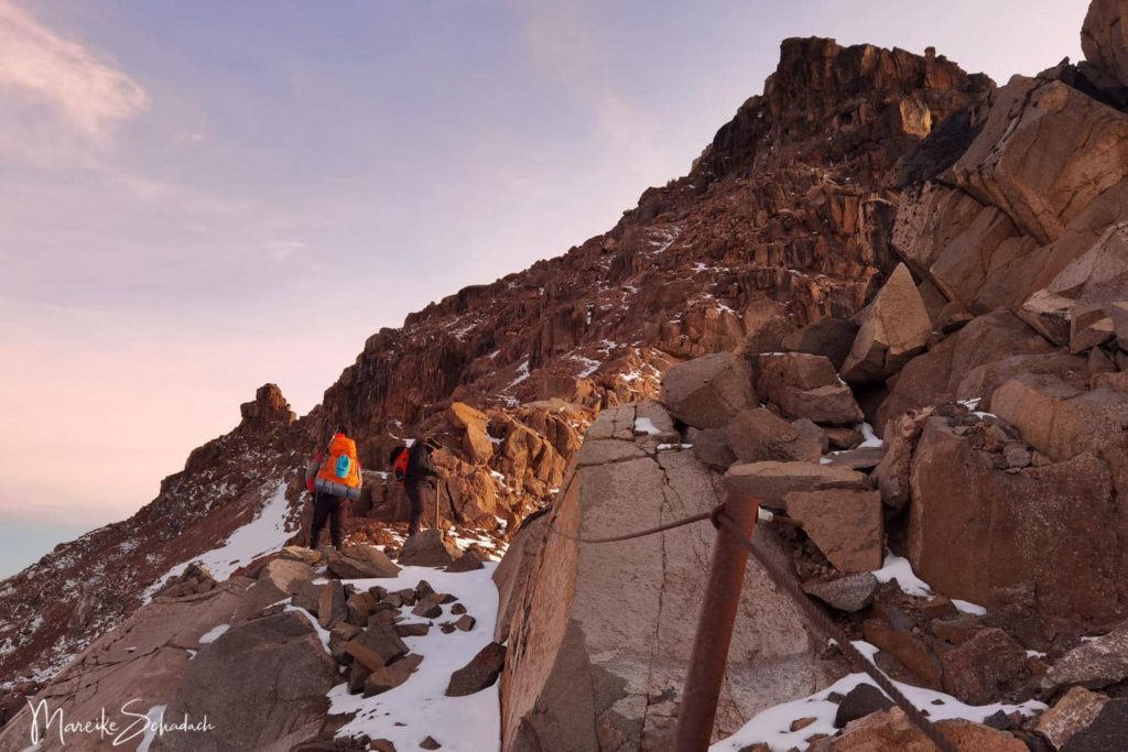 Mount Kenya - Chogoria-Sirimon Route zum Point Lenana