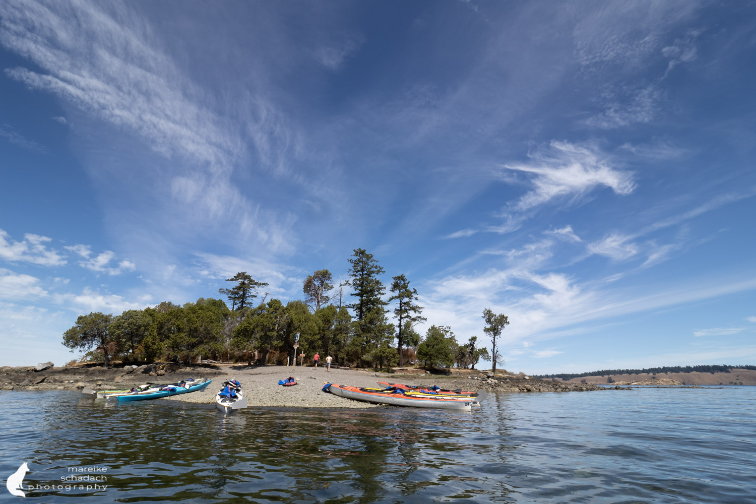 Kajaktour San Juan Islands - Pause auf Posey Island