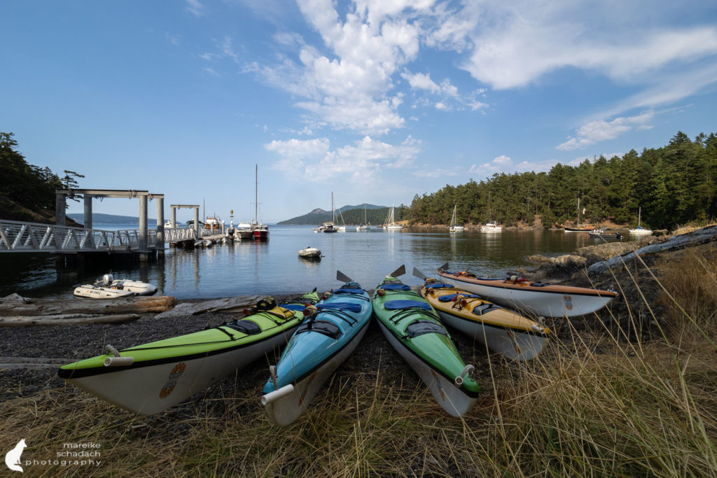 Camp bei der Kajaktour bei den San Juan Islands