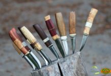 Messerbaukurs – Handwerk nach Vorbild der Sami bei Trekk’n Guide Selbst gebaute Messer im Messerbaukurs – Handwerkkurs